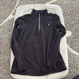 Old Navy Black Quarter-Zip Pullover